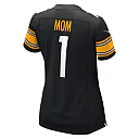 Zennovawear Number 1 Mom Pittsburgh Steelers Women's Game Jersey - Black