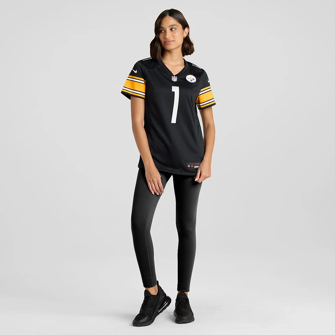 Zennovawear Number 1 Mom Pittsburgh Steelers Women's Game Jersey - Black