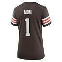 Zennovawear Number 1 Mom Cleveland Browns Women's Game Jersey - Brown