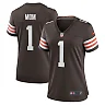 Zennovawear Number 1 Mom Cleveland Browns Women's Game Jersey - Brown