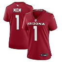 Zennovawear Number 1 Mom Arizona Cardinals Women's Game Jersey - Cardinal