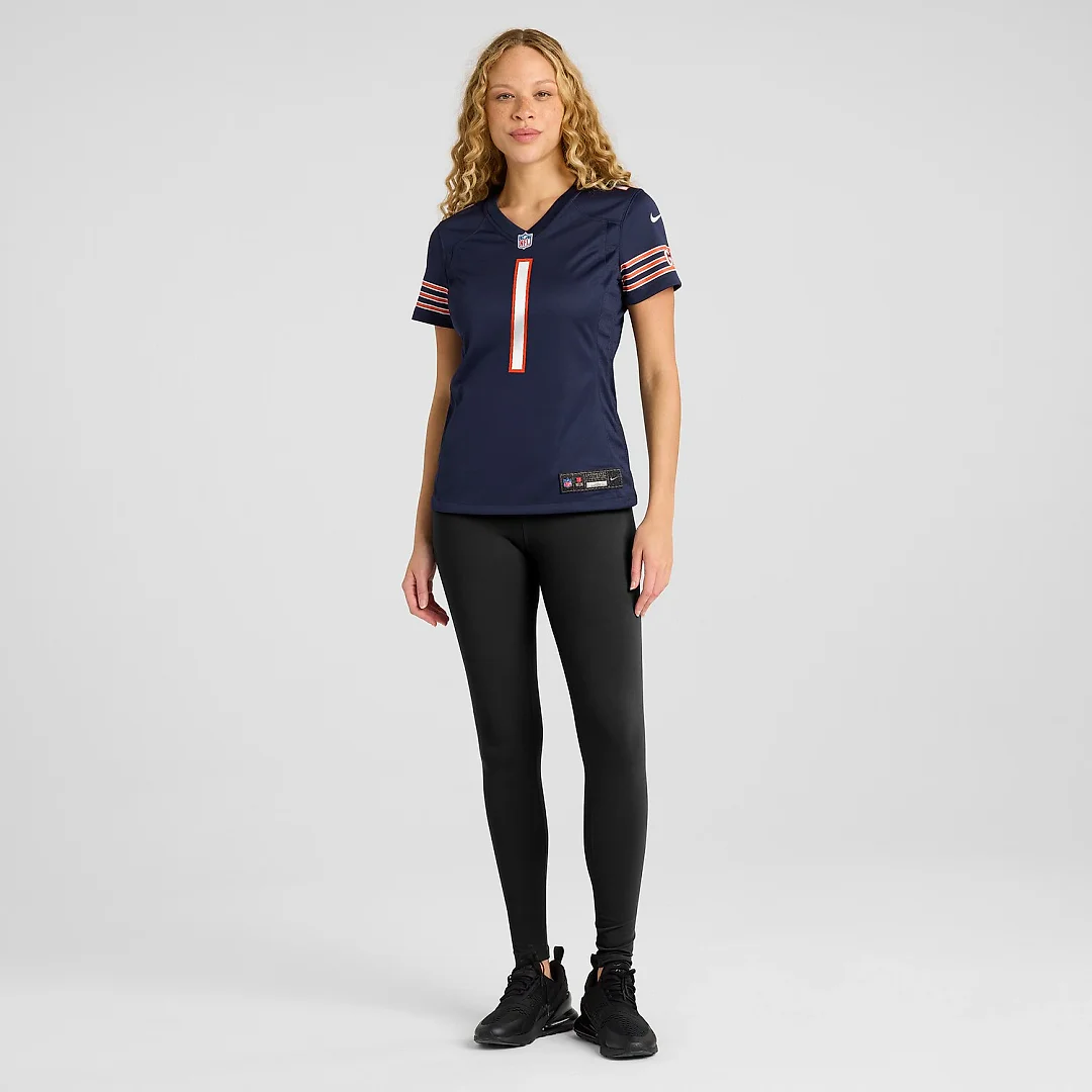 Zennovawear Number 1 Mom Chicago Bears Women's Game Jersey - Navy