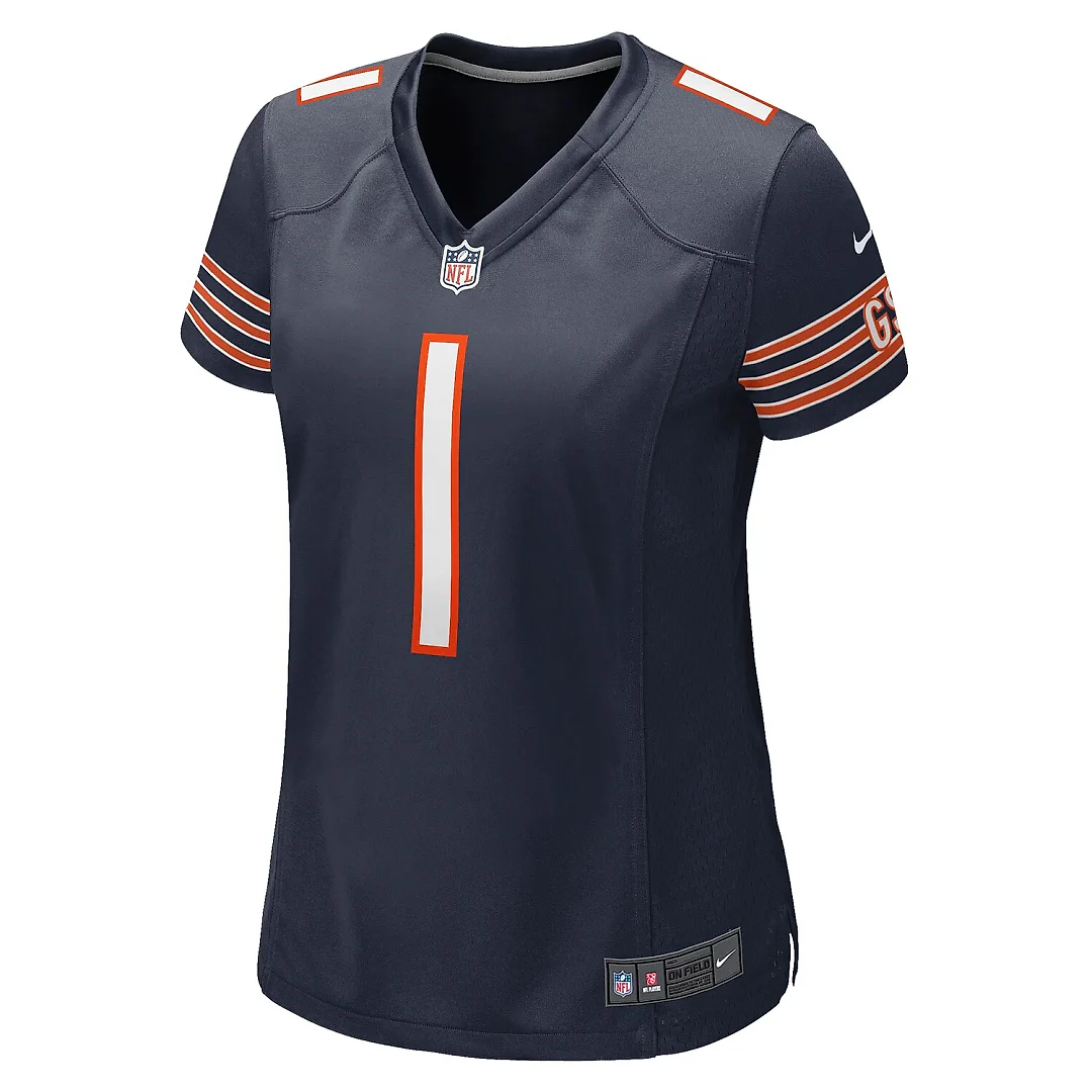 Zennovawear Number 1 Mom Chicago Bears Women's Game Jersey - Navy