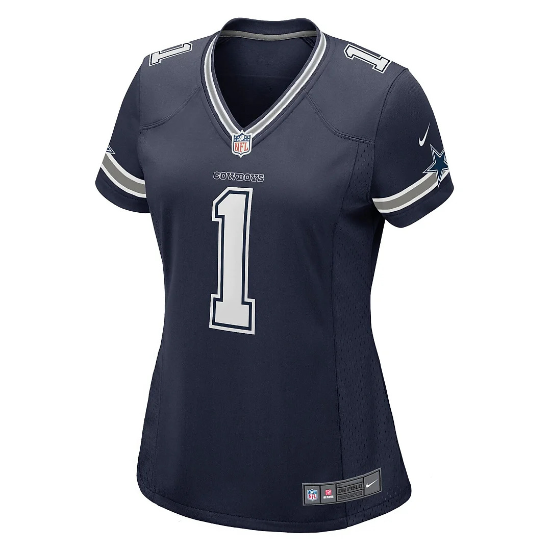 Zennovawear Number 1 Mom Dallas Cowboys Women's Game Jersey - Navy