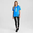 Zennovawear Number 1 Mom Los Angeles Chargers Women's Game Jersey - Powder Blue