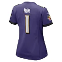 Zennovawear Number 1 Mom Baltimore Ravens Women's Game Jersey - Purple