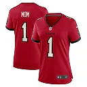 Zennovawear Number 1 Mom Tampa Bay Buccaneers Women's Game Jersey - Red