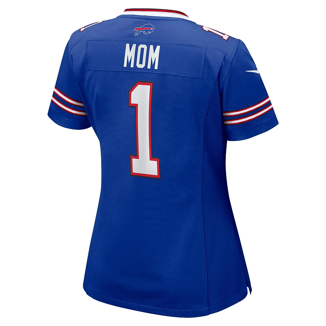 Zennovawear Number 1 Mom Buffalo Bills Women's Game Jersey - Royal
