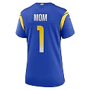 Zennovawear Number 1 Mom Los Angeles Rams Women's Game Jersey - Royal