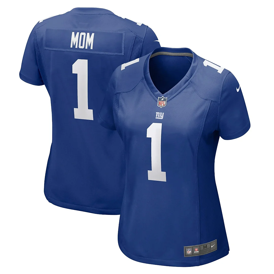 Zennovawear Number 1 Mom New York Giants Women's Game Jersey - Royal