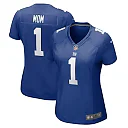 Zennovawear Number 1 Mom New York Giants Women's Game Jersey - Royal