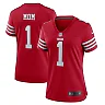 Zennovawear Number 1 Mom San Francisco 49ers Women's Game Jersey - Scarlet