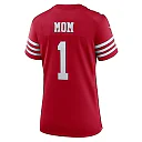 Zennovawear Number 1 Mom San Francisco 49ers Women's Game Jersey - Scarlet