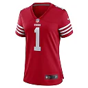 Zennovawear Number 1 Mom San Francisco 49ers Women's Game Jersey - Scarlet