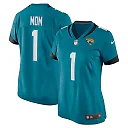 Zennovawear Number 1 Mom Jacksonville Jaguars Women's Game Jersey - Teal