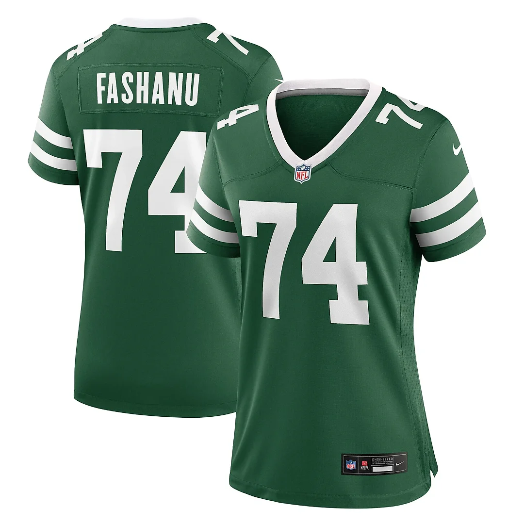 Zennovawear Olu Fashanu New York Jets Women's Game Jersey - Legacy Green