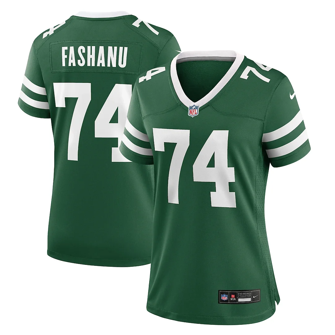 Zennovawear Olu Fashanu New York Jets Women's Game Jersey - Legacy Green