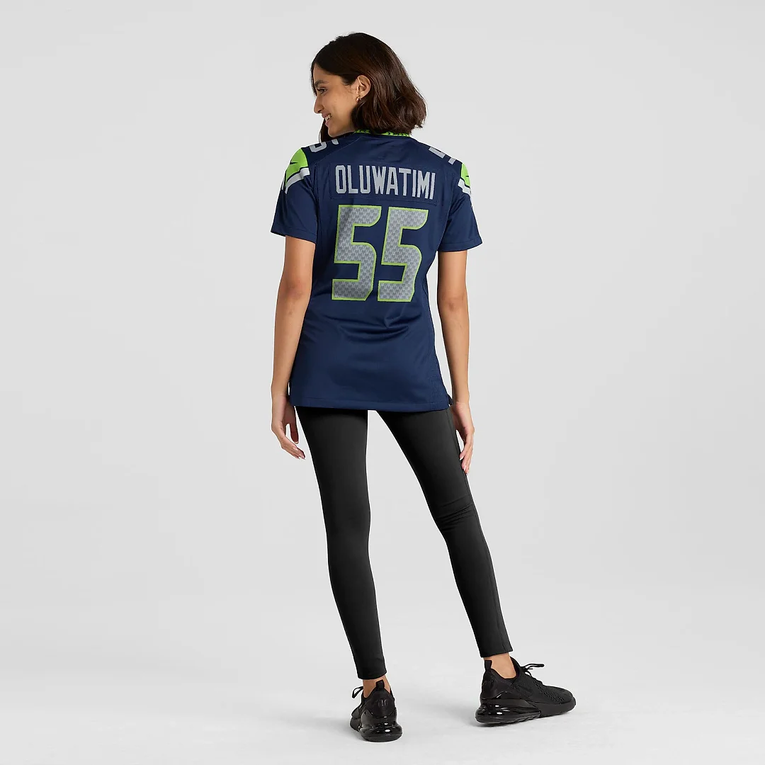 Zennovawear Olu Oluwatimi Seattle Seahawks Women's Team Game Jersey - College Navy
