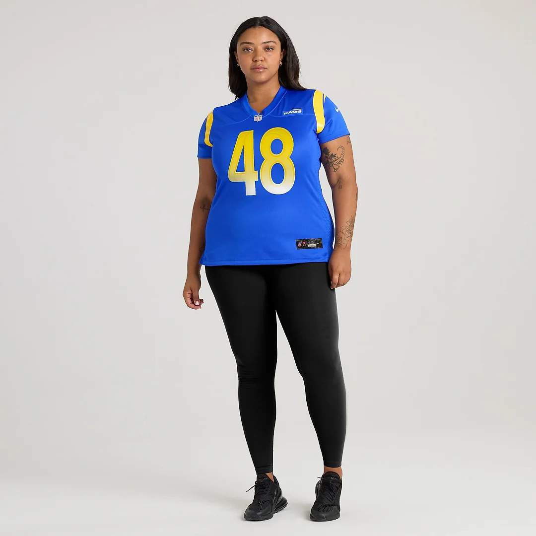 Zennovawear Omar Speights Los Angeles Rams Women's Game Jersey - Royal