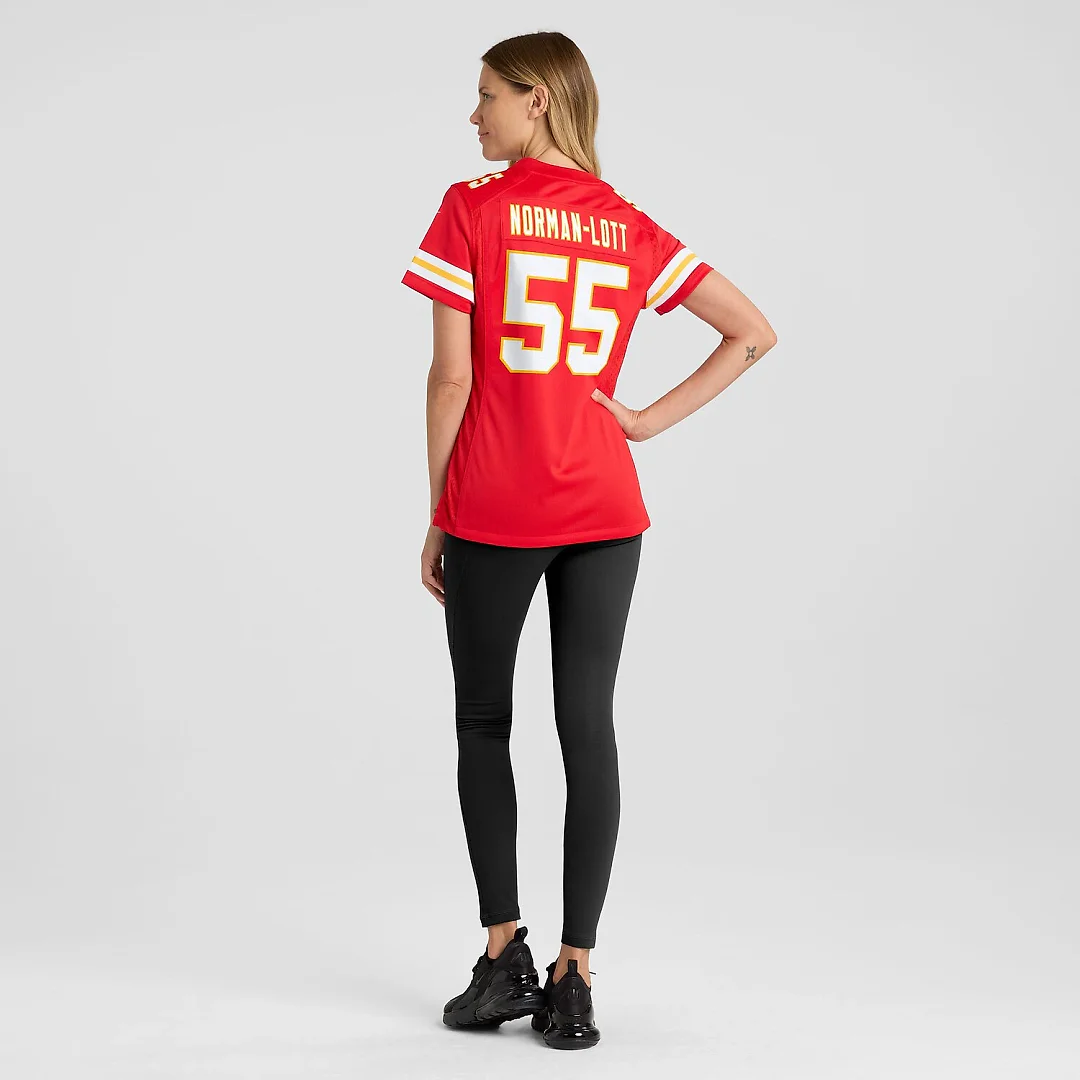 Zennovawear Omarr Norman-Lott Kansas City Chiefs Women's Team Game Jersey - Red