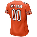 Zennovawear Chicago Bears Women's Alternate Custom Game Jersey - Orange