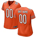 Zennovawear Chicago Bears Women's Alternate Custom Game Jersey - Orange