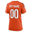 Zennovawear Cincinnati Bengals Women's Alternate Game Custom Jersey - Orange