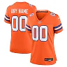 Zennovawear Denver Broncos Women's Mile High Collection 1977 Throwback Custom Game Jersey - Orange