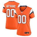 Zennovawear Denver Broncos Women's Team Custom Game Jersey - Orange