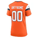 Zennovawear Denver Broncos Women's Team Custom Game Jersey - Orange