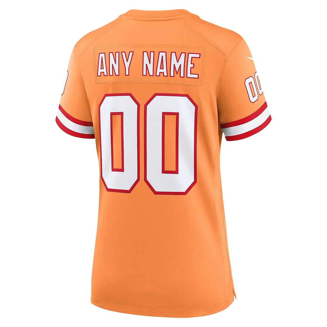 Zennovawear Tampa Bay Buccaneers Women's Custom Throwback Game Jersey - Orange