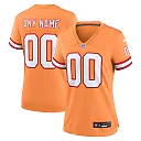 Zennovawear Tampa Bay Buccaneers Women's Custom Throwback Game Jersey - Orange