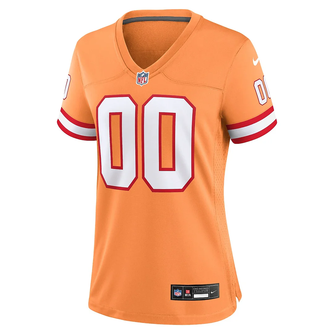 Zennovawear Tampa Bay Buccaneers Women's Custom Throwback Game Jersey - Orange