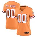 Zennovawear Tampa Bay Buccaneers Women's Custom Throwback Game Jersey - Orange