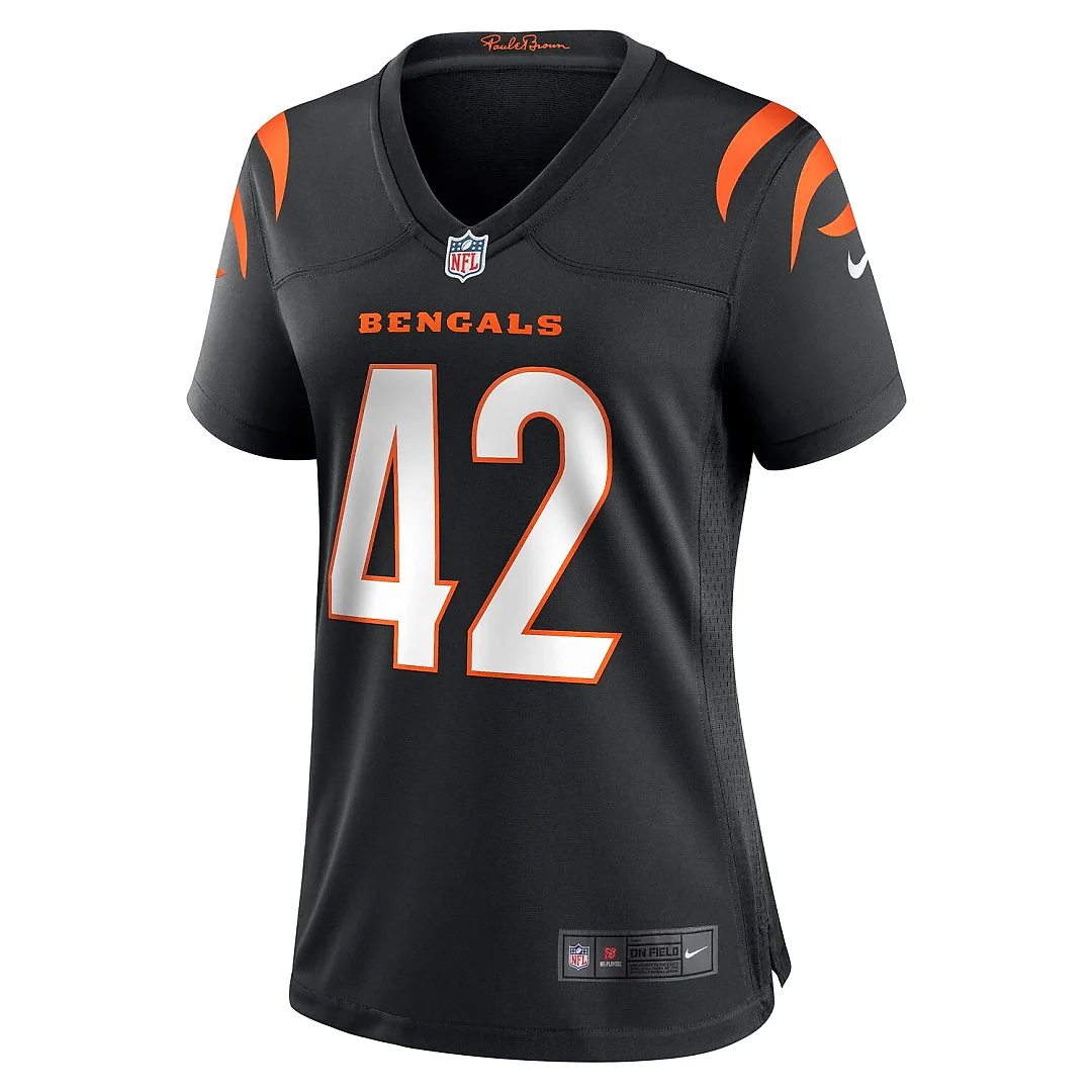 Zennovawear Oren Burks Cincinnati Bengals Women's Team Game Jersey - Black