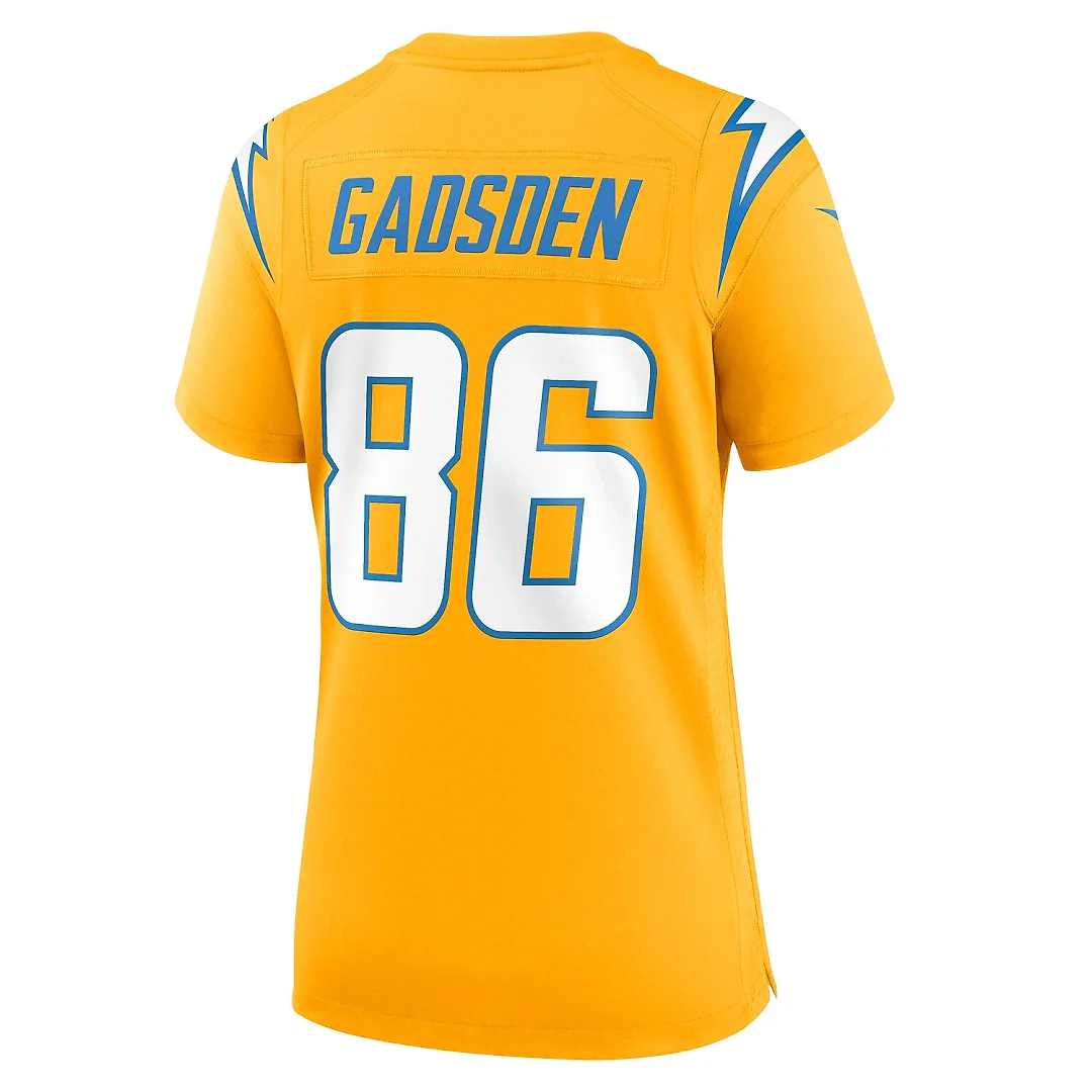 Zennovawear Oronde Gadsden Los Angeles Chargers Women's Alternate Charger Power Game Jersey - Gold