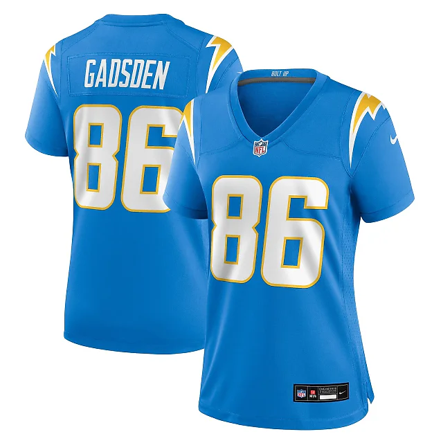Zennovawear Oronde Gadsden Los Angeles Chargers Women's Team Game Jersey - Powder Blue