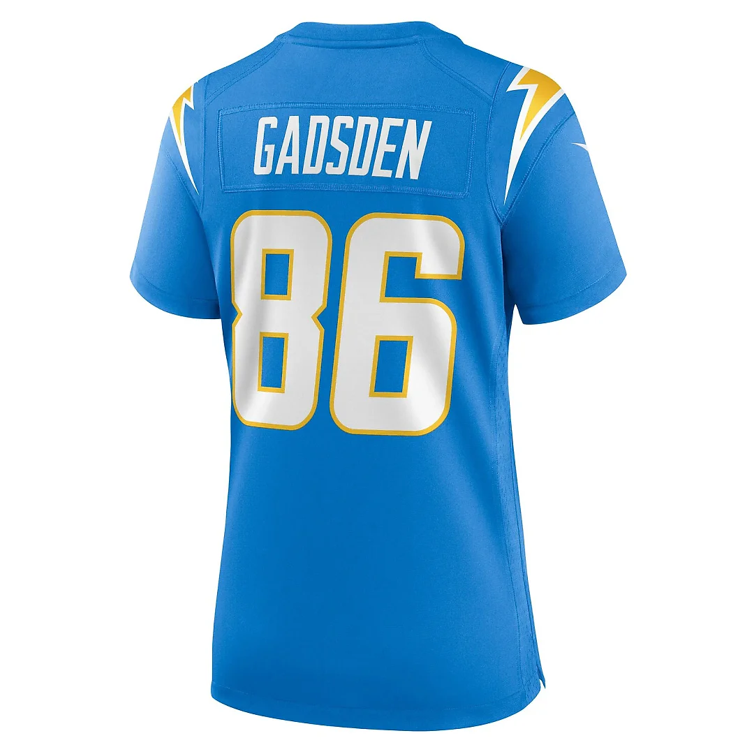 Zennovawear Oronde Gadsden Los Angeles Chargers Women's Team Game Jersey - Powder Blue