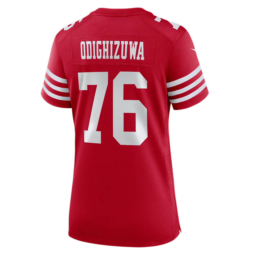 Zennovawear Osa Odighizuwa San Francisco 49ers Women's Team Game Jersey - Scarlet