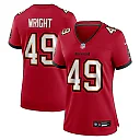 Zennovawear Owen Wright Tampa Bay Buccaneers Women's Team Game Jersey - Red