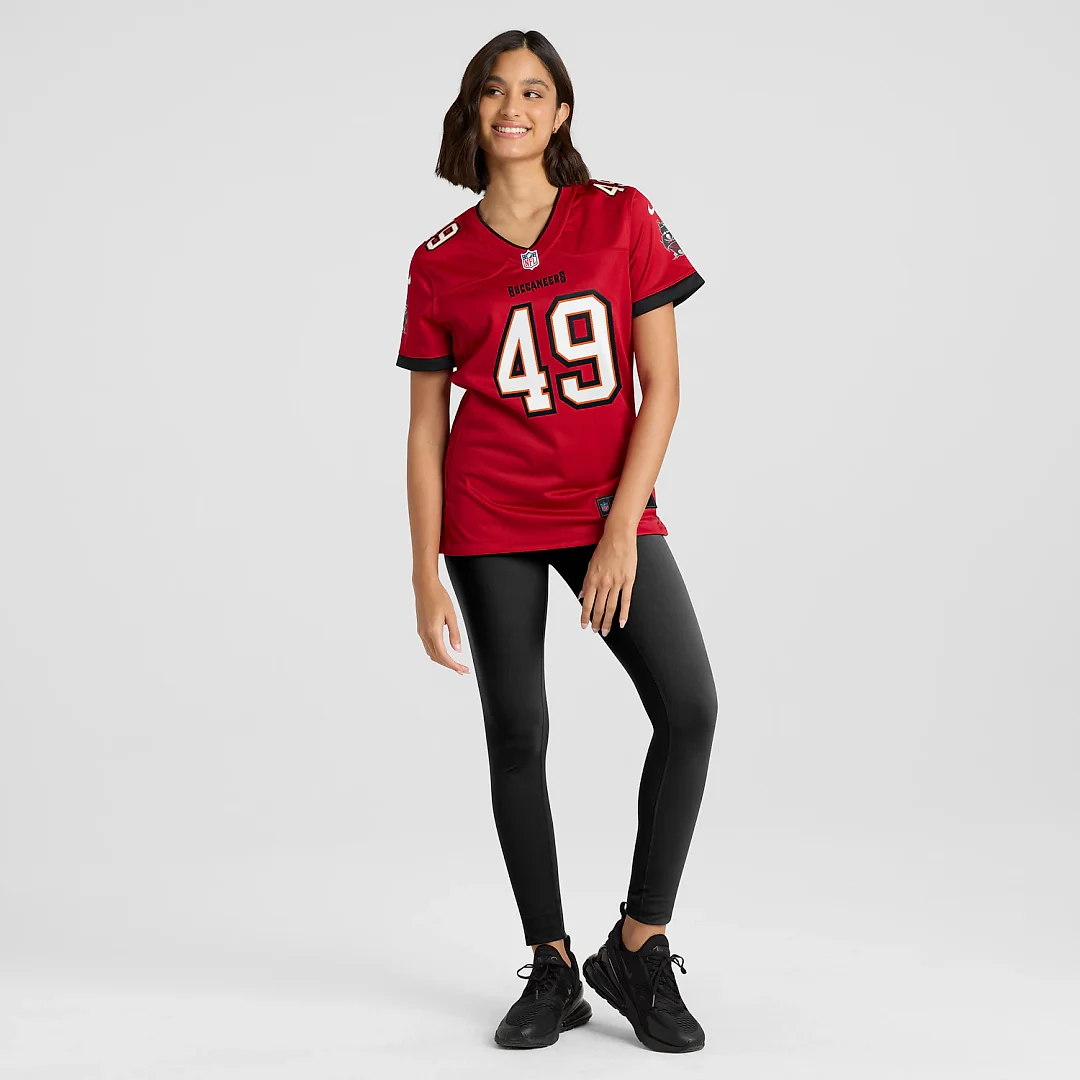 Zennovawear Owen Wright Tampa Bay Buccaneers Women's Team Game Jersey - Red