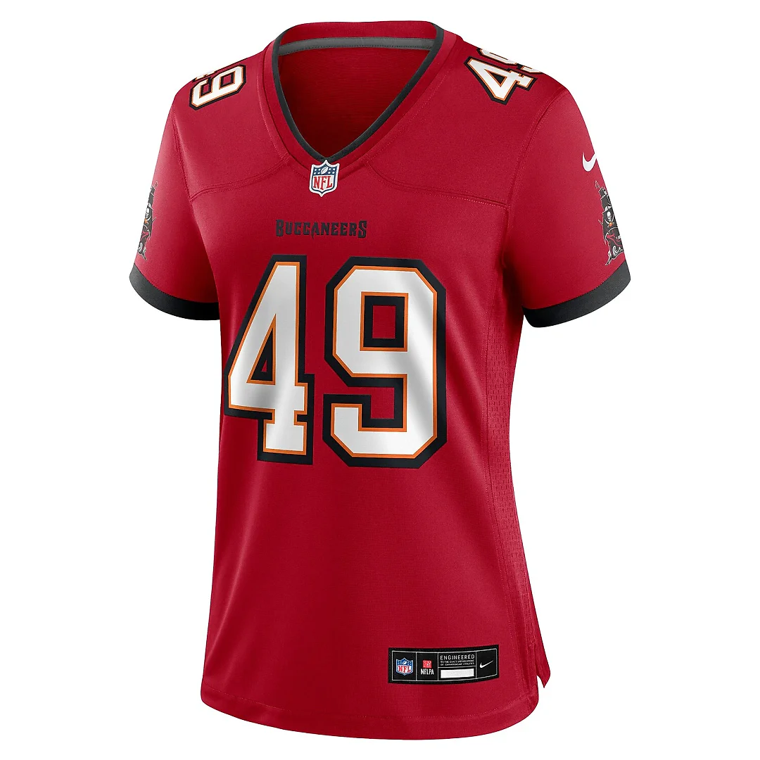 Zennovawear Owen Wright Tampa Bay Buccaneers Women's Team Game Jersey - Red