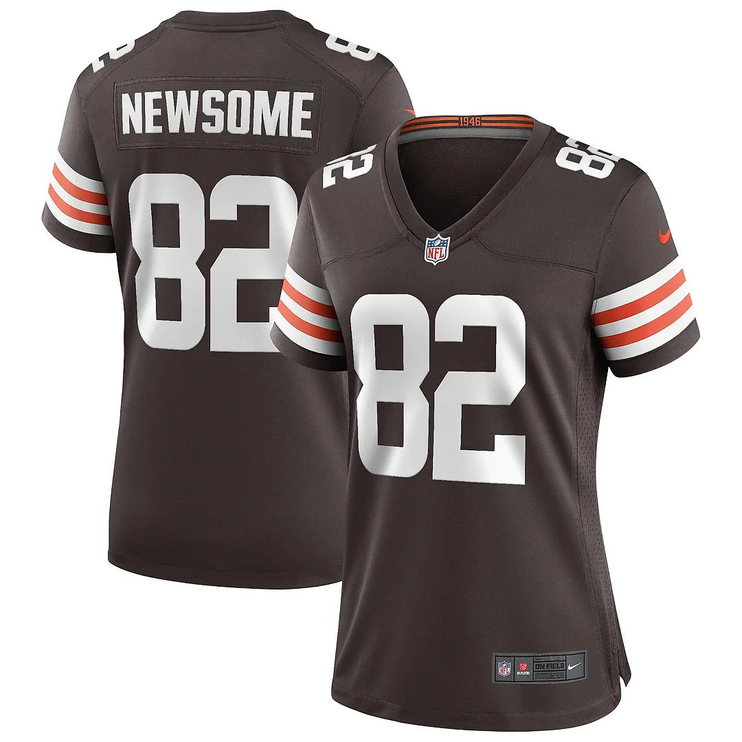 Zennovawear Ozzie Newsome Cleveland Browns Women's Game Retired Player Jersey - Brown