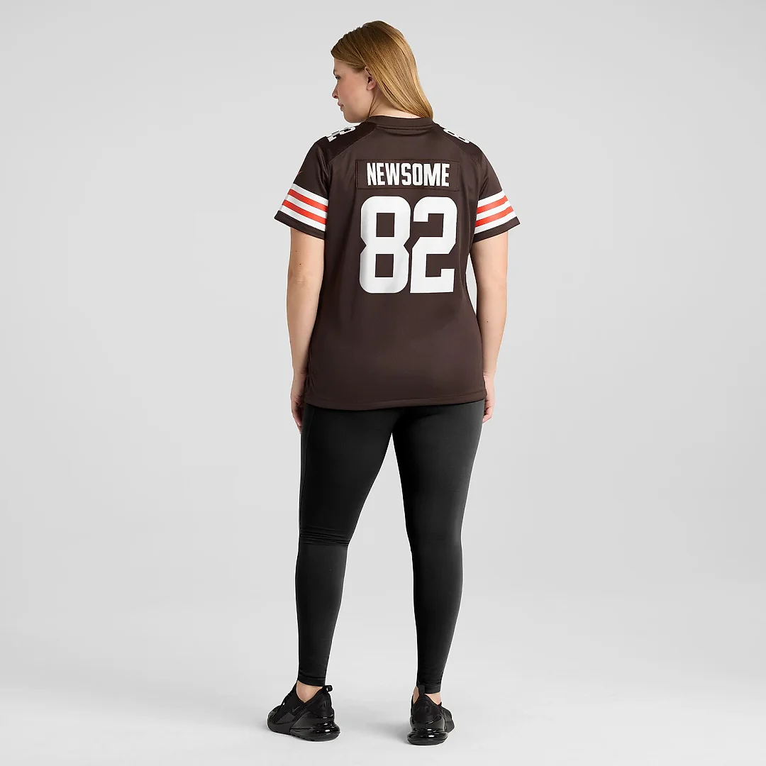 Zennovawear Ozzie Newsome Cleveland Browns Women's Game Retired Player Jersey - Brown