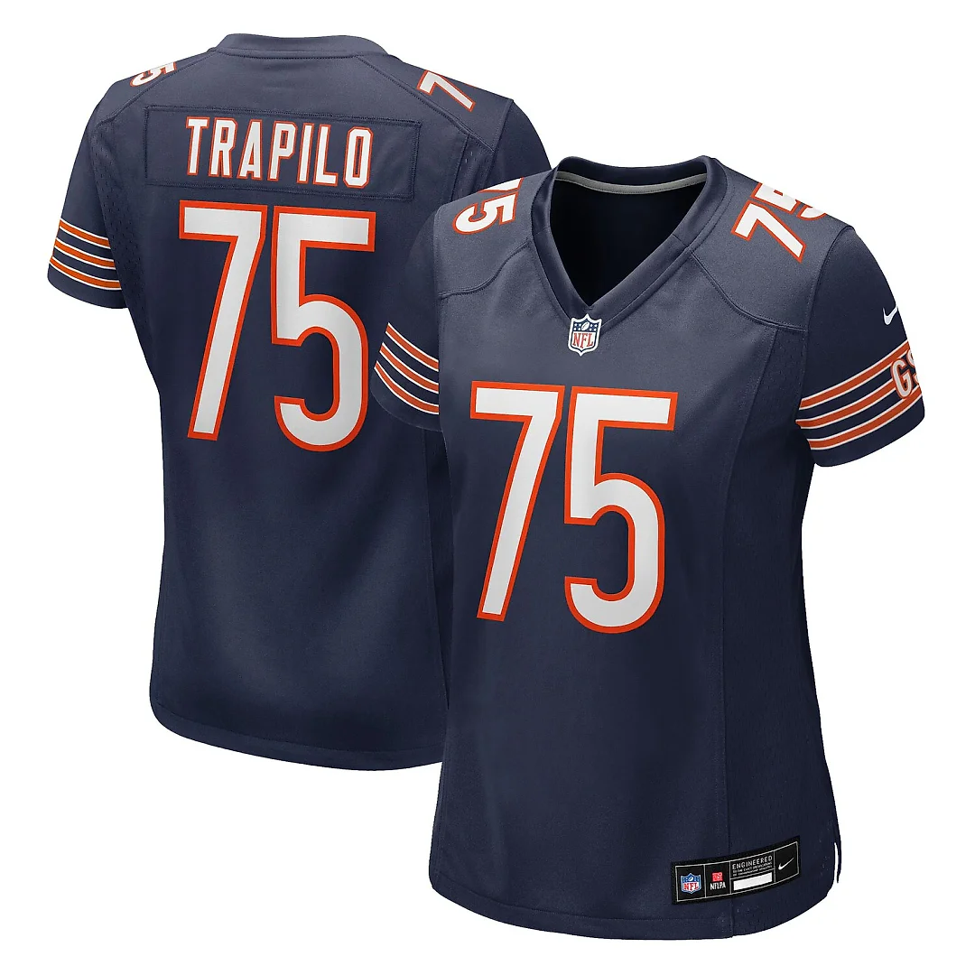 Zennovawear Ozzy Trapilo Chicago Bears Women's Team Game Jersey - Navy