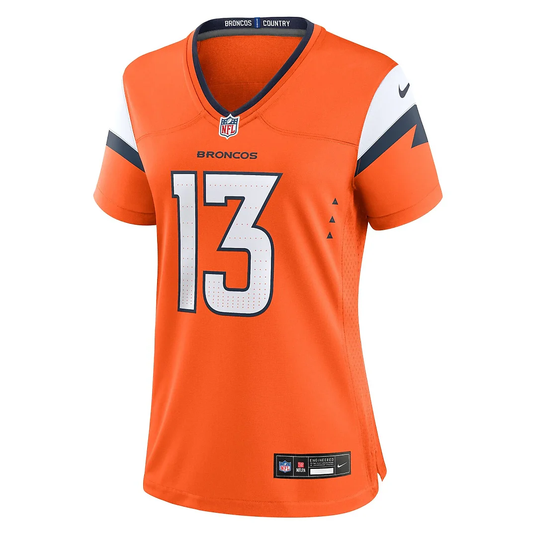 Zennovawear Pat Bryant Denver Broncos Women's Team Game Jersey - Orange