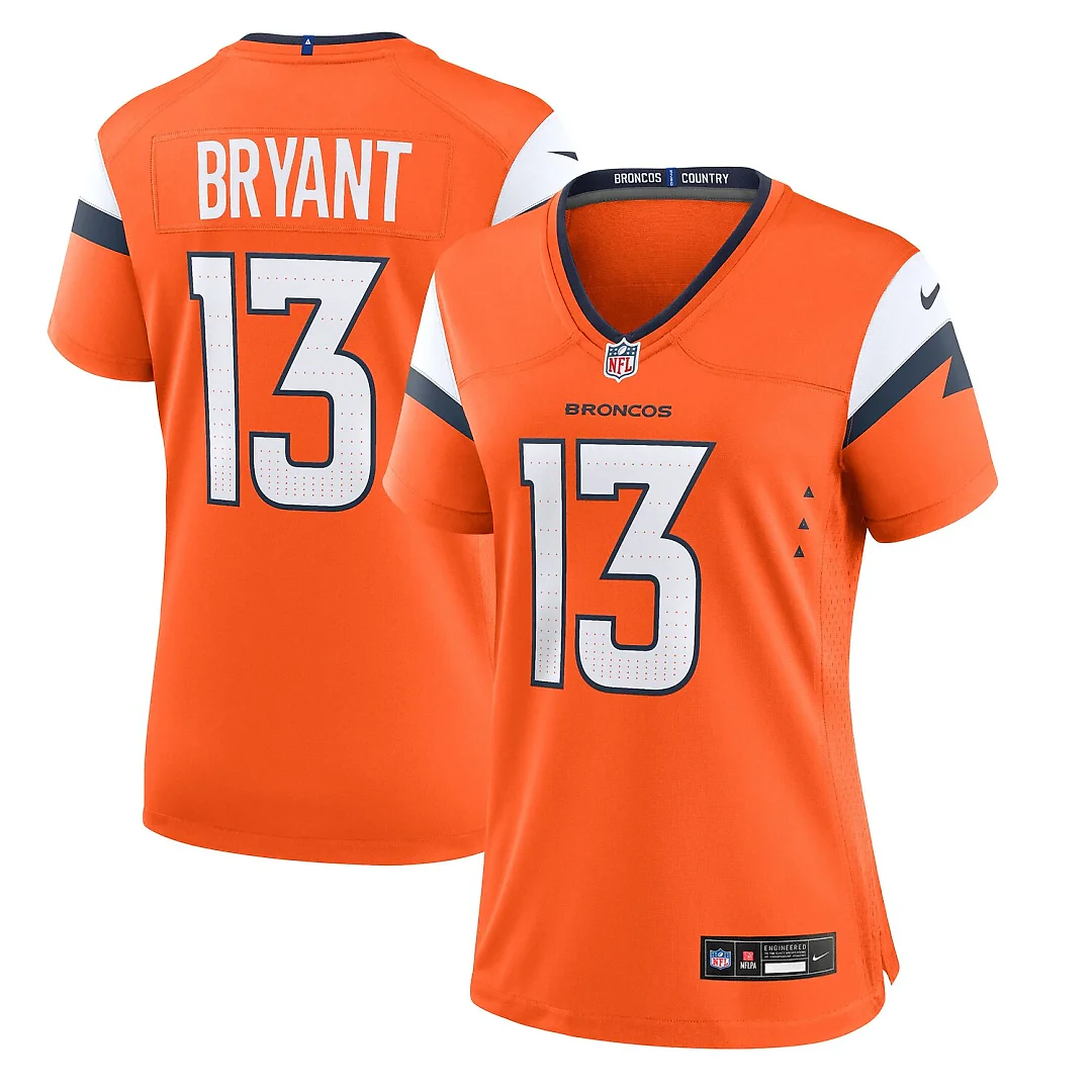 Zennovawear Pat Bryant Denver Broncos Women's Team Game Jersey - Orange