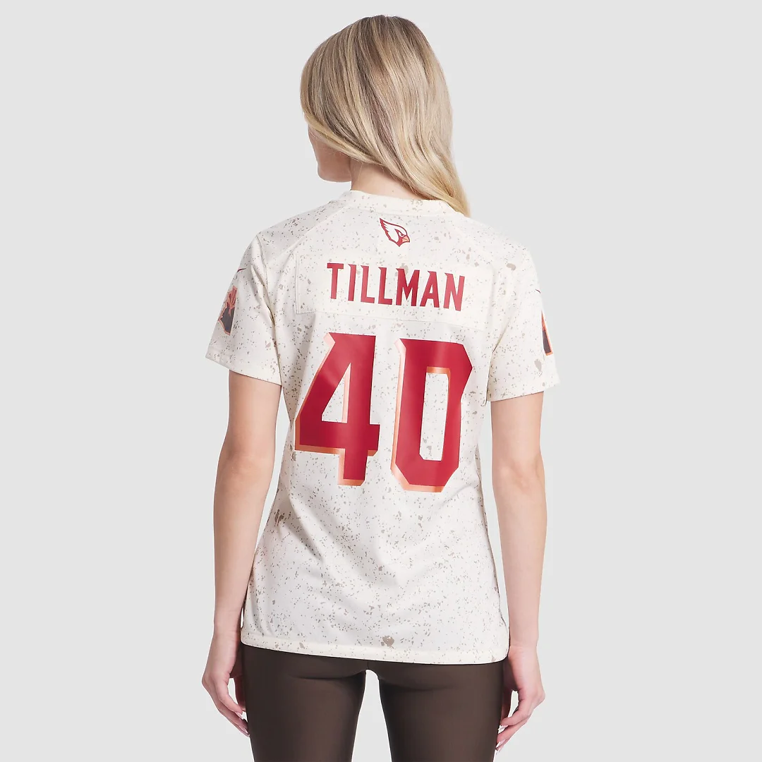 Zennovawear Pat Tillman Arizona Cardinals Women's 2025 Rivalries Collection Retired Player Game Jersey - Natural