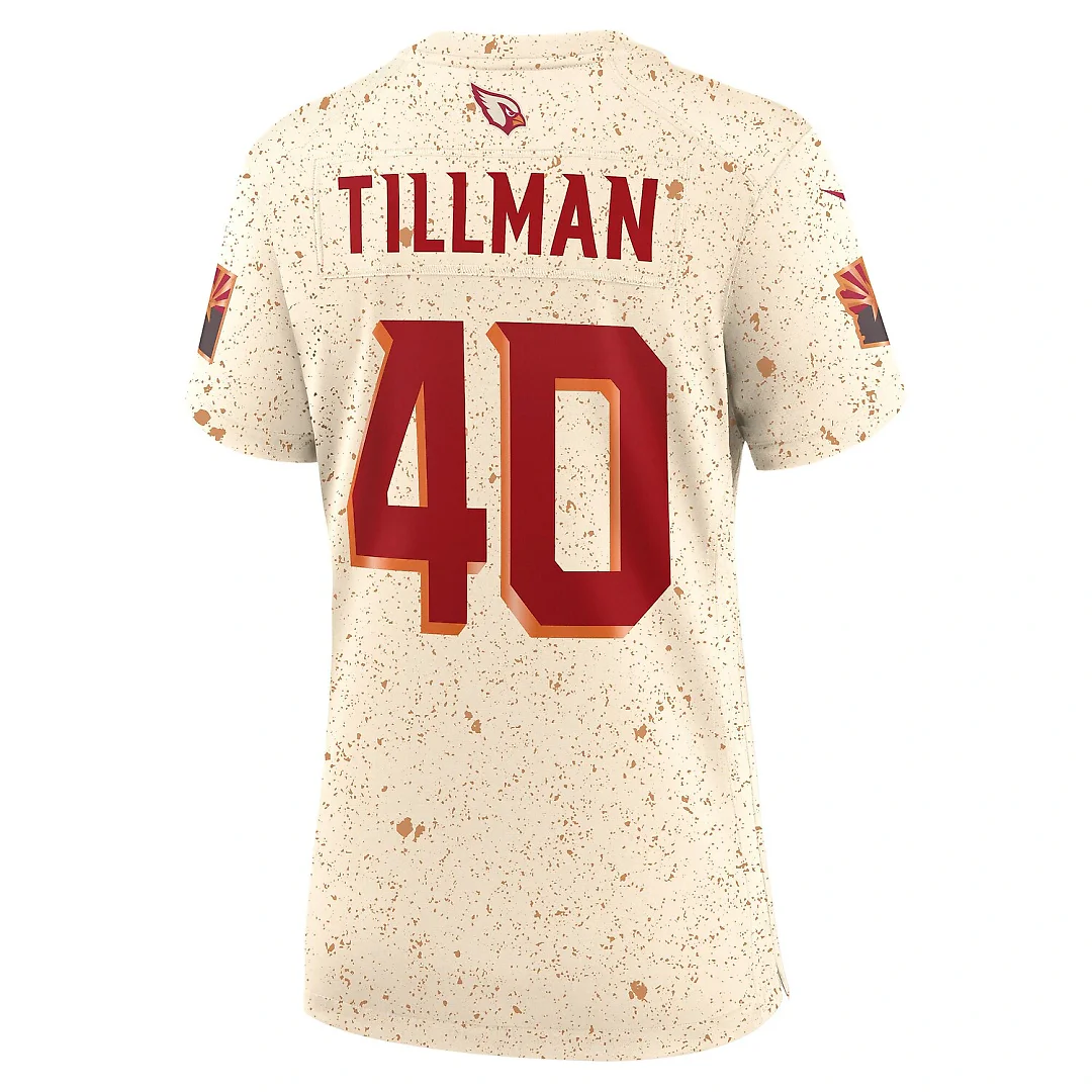 Zennovawear Pat Tillman Arizona Cardinals Women's 2025 Rivalries Collection Retired Player Game Jersey - Natural