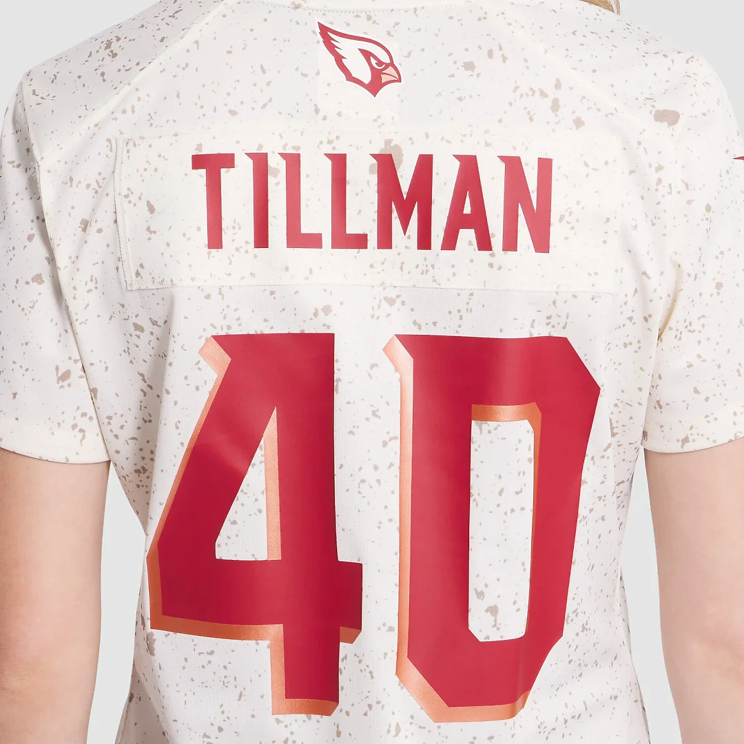 Zennovawear Pat Tillman Arizona Cardinals Women's 2025 Rivalries Collection Retired Player Game Jersey - Natural